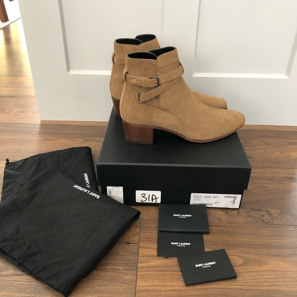 Brand New Saint Laurent Blake Ankle Boots, 40,5